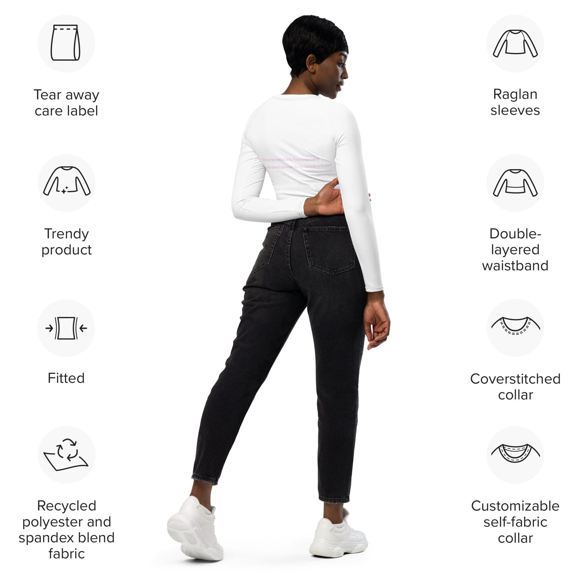 Recycled long - sleeve crop top - Princess Armor E6:10Princess Armor E6:10Princess Armor E6:102994275_160472XS